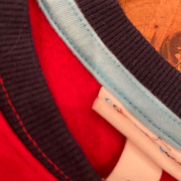 Colorful Planet Red Lightning Bolt Sweatshirt Unisex Size 2T - Picture 8 of 11